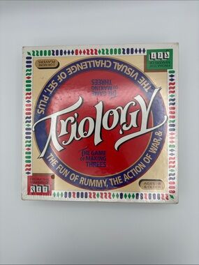 Vintage TRIOLOGY The Game Of Making Threes card game 1994 Set Enterprises